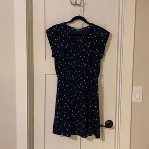 Dress with bird motif